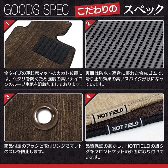 スズキ 新型 ワゴンR MH35S MH55S MH85S MH95S フロアマット ◆ウッド調カーペット 木目 HOTFIELD